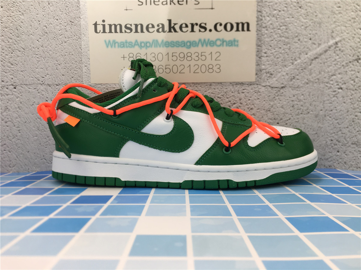 OFF-WHITE x Dunk Low Pine Green CT0856-100